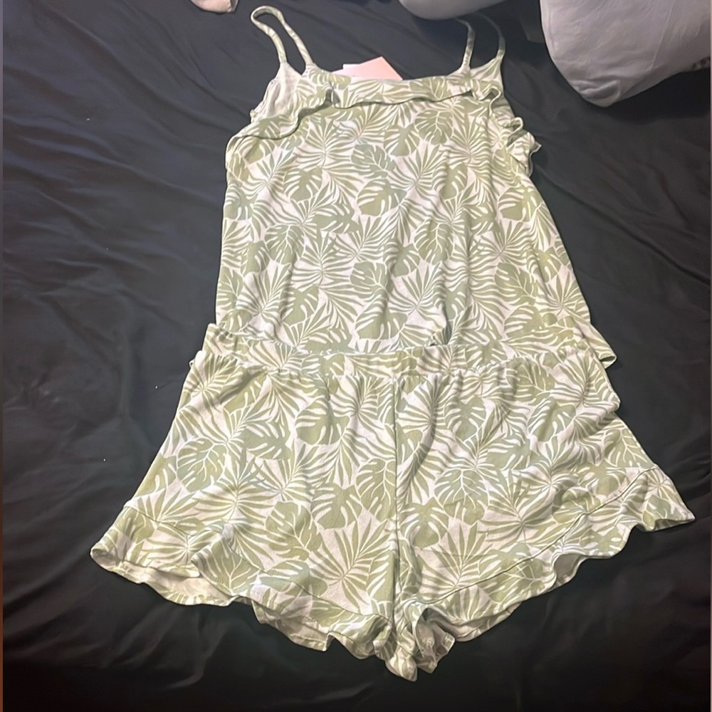 Leaf Print Sleep Set